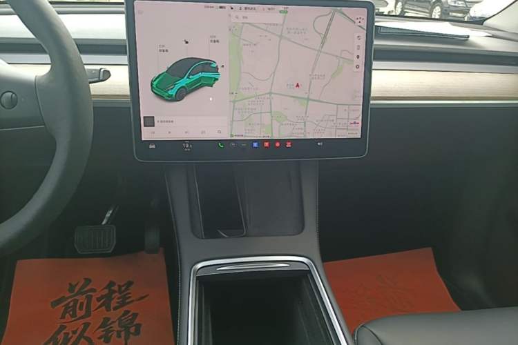 Used Tesla Model Y 2021 Standard Range Rear-Wheel Drive Version Audio And AC Panel