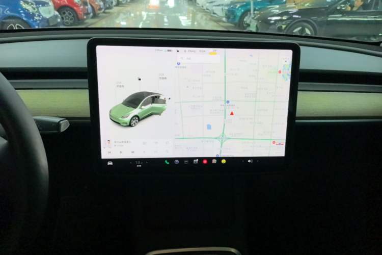 Used Tesla Model Y 2021 Long-Range All-Wheel-Drive Version 3D7 Audio And AC Panel
