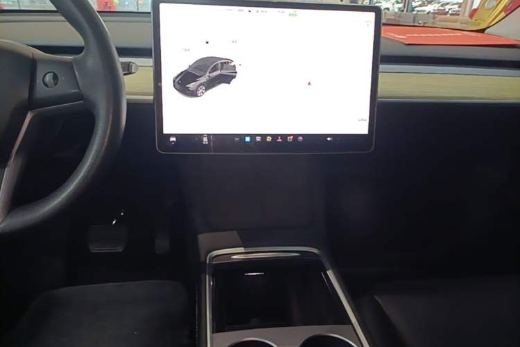 Used Tesla Model Y 2021 Standard Range Rear-Wheel Drive Version Audio And AC Panel