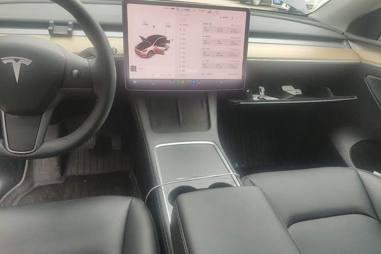 Used Tesla Model Y 2021 Standard Range Rear-Wheel Drive Version Audio And AC Panel