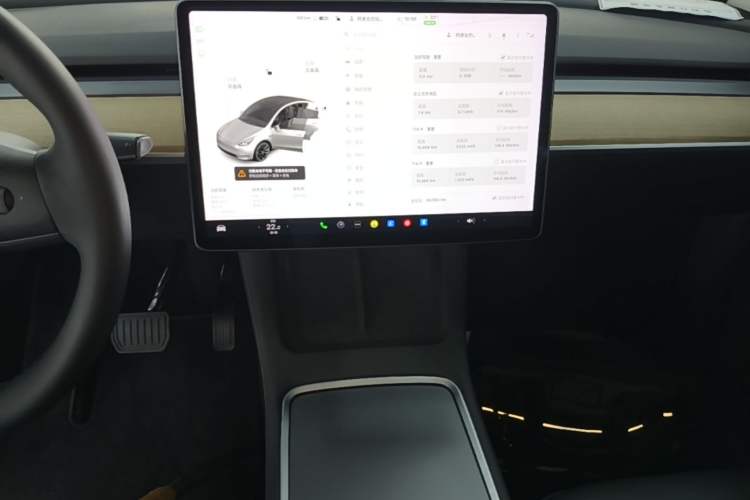 Used Tesla Model Y 2021 Standard Range Rear-Wheel Drive Version Audio And AC Panel