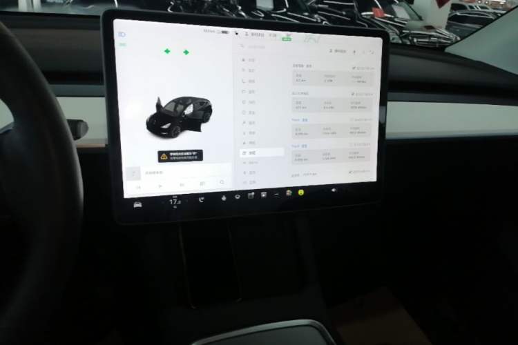 Used Tesla Model Y 2021 Long-Range All-Wheel-Drive Version 3D7 Audio And AC Panel