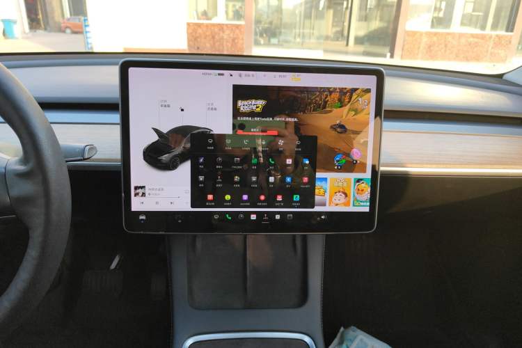Used Tesla Model Y 2021 Long-Range All-Wheel-Drive Version Audio And AC Panel