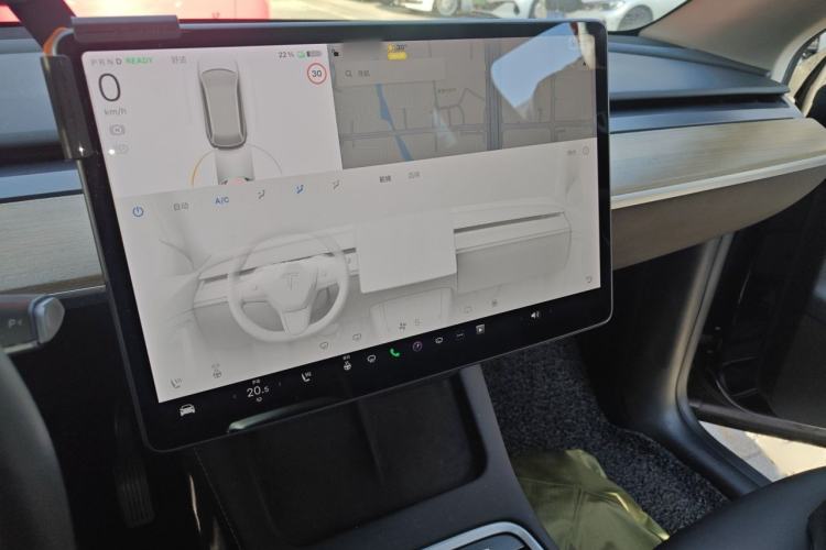 Used Tesla Model Y 2021 Standard Range Rear-Wheel Drive Version Audio And AC Panel