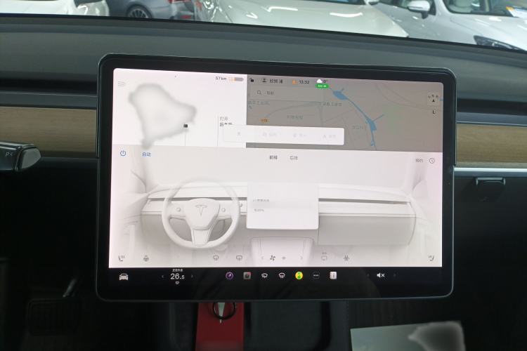 Used Tesla Model Y 2021 Standard Range Rear-Wheel Drive Version Audio And AC Panel