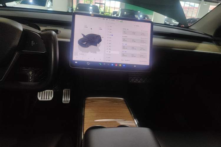 Used Tesla Model Y 2021 Performance High-Performance All-Wheel-Drive Version Audio And AC Panel