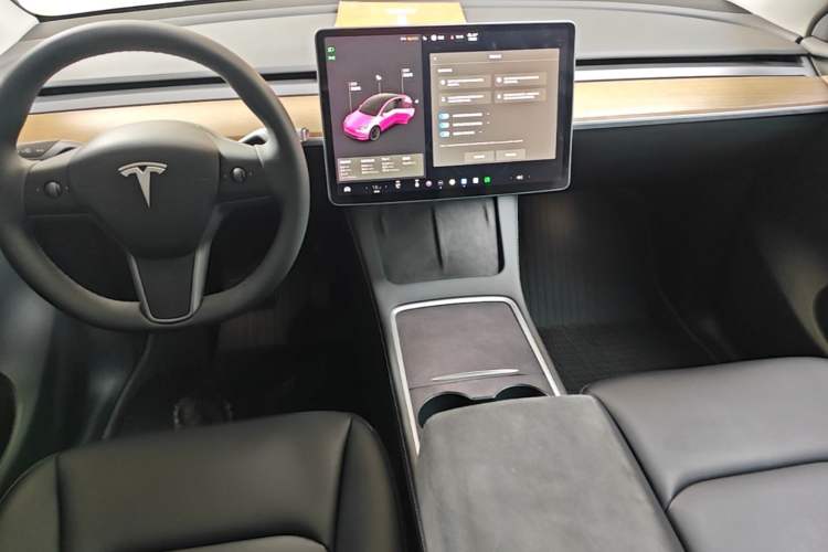 Used Tesla Model Y 2021 Standard Range Rear-Wheel Drive Version Audio And AC Panel