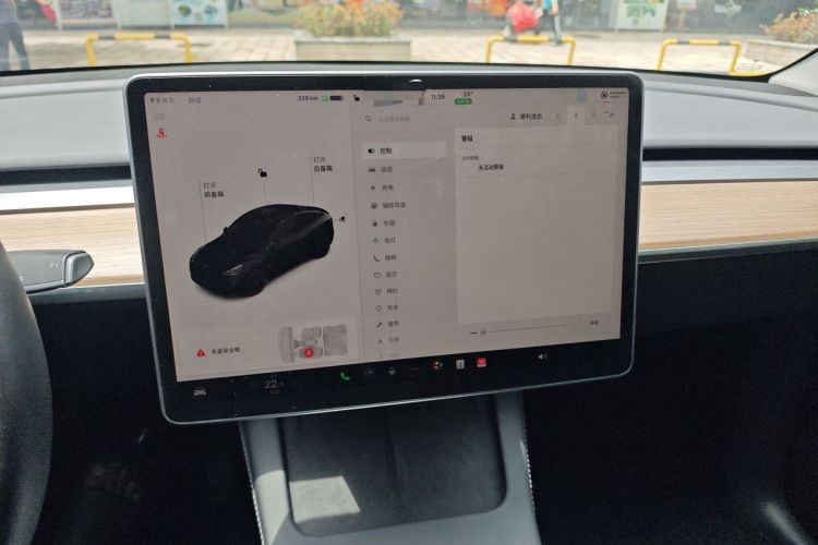Used Tesla Model Y 2021 Standard Range Rear-Wheel Drive Version Audio And AC Panel