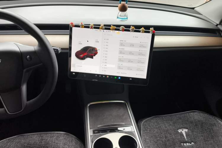 Used Tesla Model Y 2021 Standard Range Rear-Wheel Drive Version Audio And AC Panel