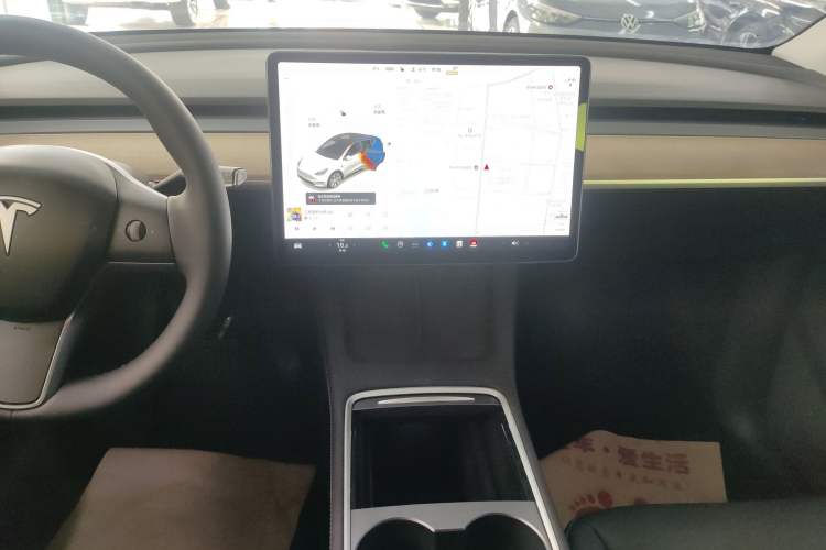 Used Tesla Model Y 2021 Standard Range Rear-Wheel Drive Version Audio And AC Panel