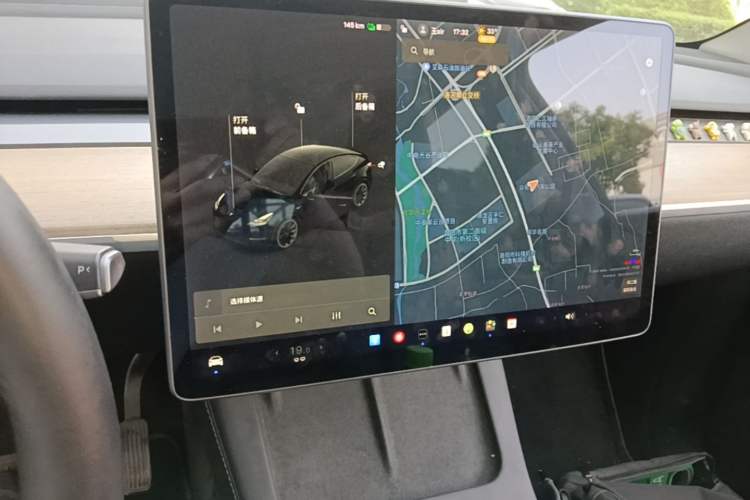 Used Tesla Model Y 2021 Standard Range Rear-Wheel Drive Version Audio And AC Panel