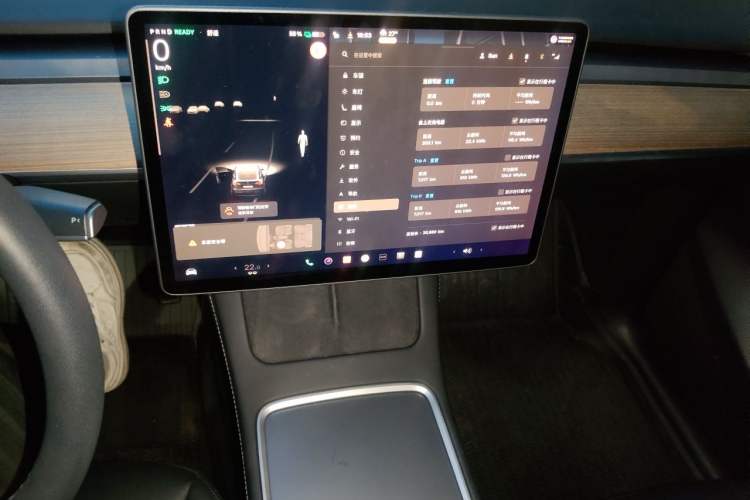 Used Tesla Model Y 2021 Standard Range Rear-Wheel Drive Version Audio And AC Panel