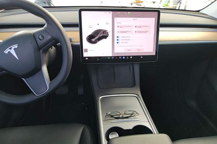 Used Tesla Model Y 2021 Standard Range Rear-Wheel Drive Version Audio And AC Panel