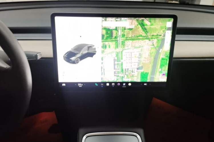Used Tesla Model Y 2021 Standard Range Rear-Wheel Drive Version Audio And AC Panel