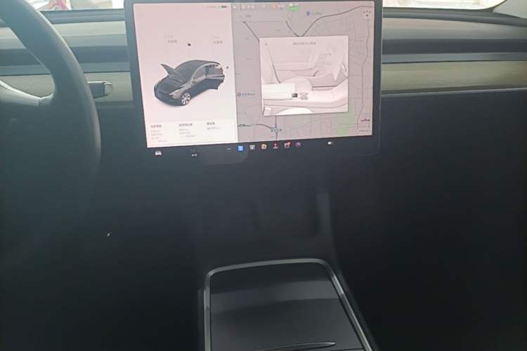 Used Tesla Model Y 2021 Standard Range Rear-Wheel Drive Version Audio And AC Panel
