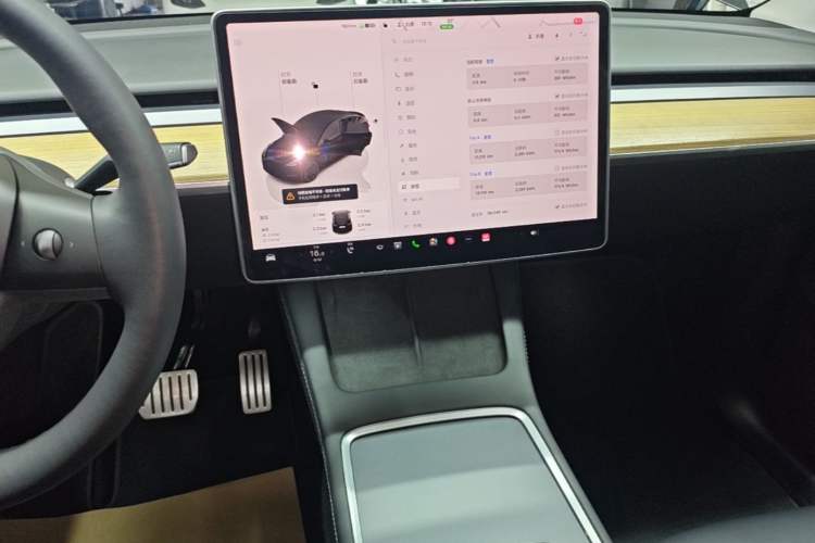 Used Tesla Model Y 2021 Performance High-Performance All-Wheel-Drive Version Audio And AC Panel