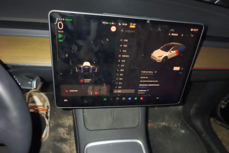 Used Tesla Model Y 2021 Standard Range Rear-Wheel Drive Version Audio And AC Panel