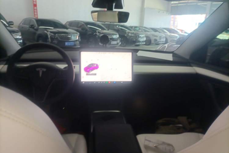 Used Tesla Model Y 2021 Standard Range Rear-Wheel Drive Version Audio And AC Panel