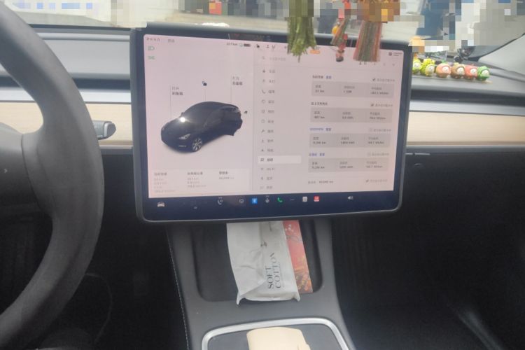 Used Tesla Model Y 2021 Standard Range Rear-Wheel Drive Version Audio And AC Panel