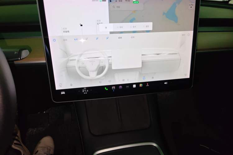 Used Tesla Model Y 2021 Standard Range Rear-Wheel Drive Version Audio And AC Panel