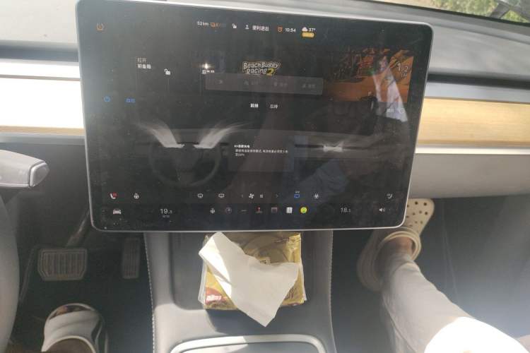 Used Tesla Model Y 2021 Standard Range Rear-Wheel Drive Version Audio And AC Panel