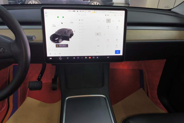 Used Tesla Model Y 2021 Standard Range Rear-Wheel Drive Version Audio And AC Panel