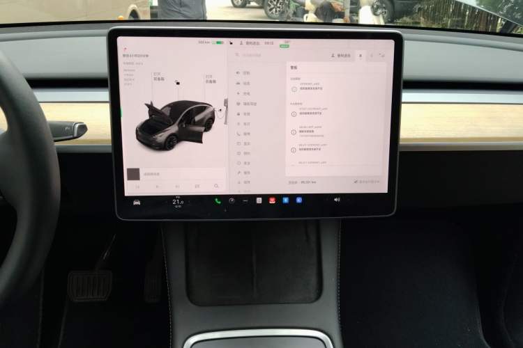 Used Tesla Model Y 2021 Standard Range Rear-Wheel Drive Version Audio And AC Panel