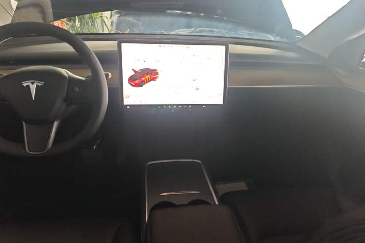 Used Tesla Model Y 2021 Standard Range Rear-Wheel Drive Version Audio And AC Panel