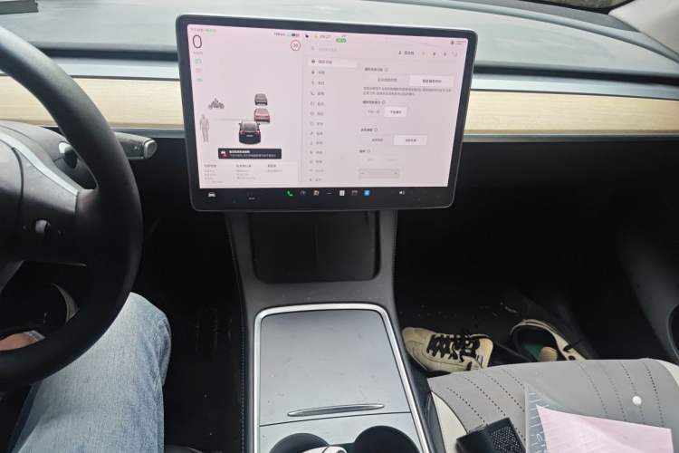 Used Tesla Model Y 2021 Standard Range Rear-Wheel Drive Version Audio And AC Panel