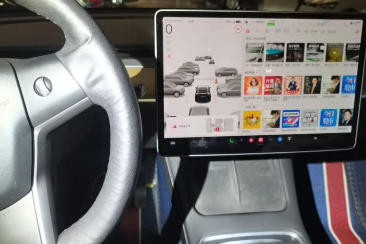 Used Tesla Model Y 2021 Standard Range Rear-Wheel Drive Version Audio And AC Panel
