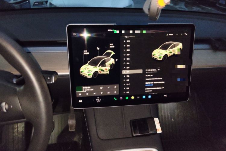 Used Tesla Model Y 2021 Standard Range Rear-Wheel Drive Version Audio And AC Panel