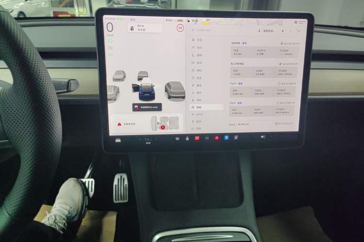 Used Tesla Model Y 2021 Standard Range Rear-Wheel Drive Version Audio And AC Panel