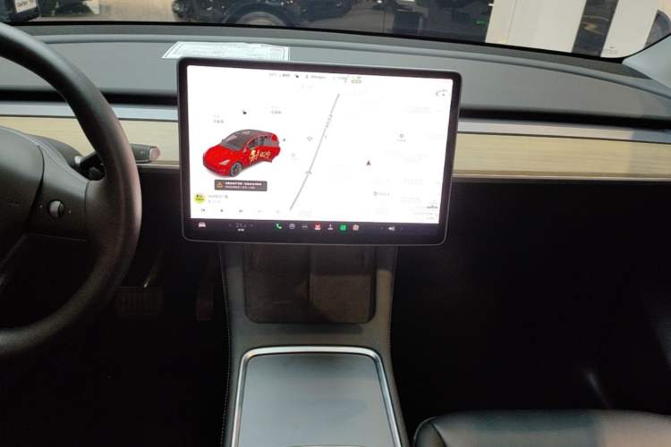 Used Tesla Model Y 2021 Standard Range Rear-Wheel Drive Version Audio And AC Panel