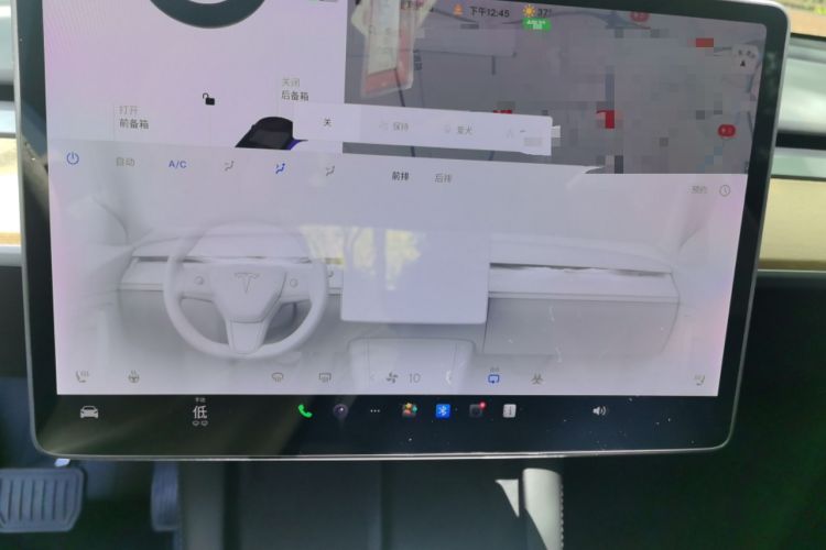 Used Tesla Model Y 2021 Standard Range Rear-Wheel Drive Version Audio And AC Panel