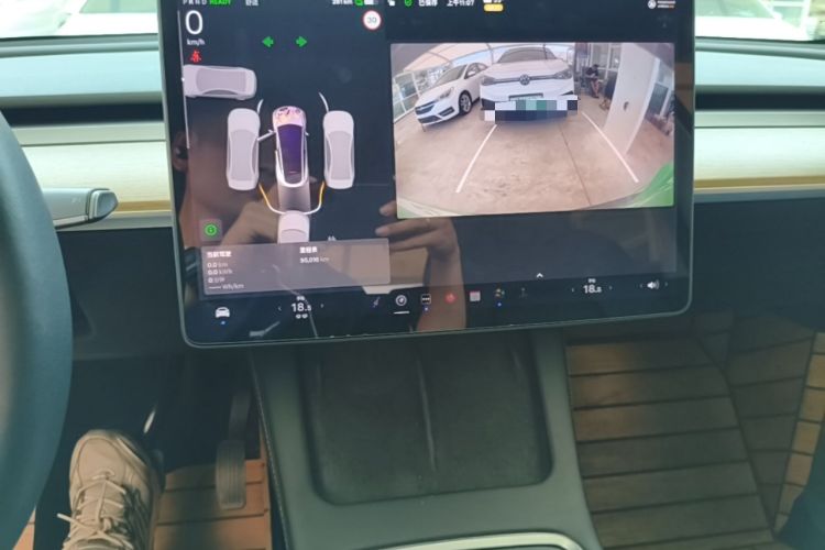 Used Tesla Model Y 2021 Standard Range Rear-Wheel Drive Version Audio And AC Panel
