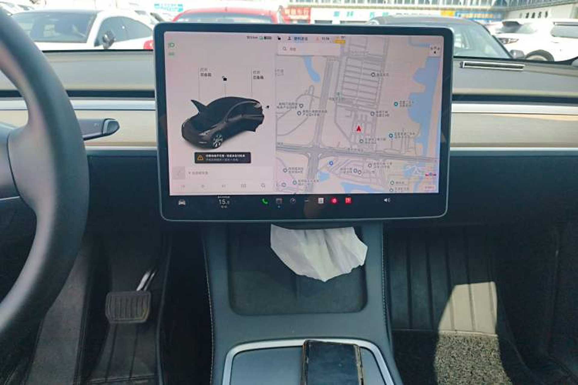 Used Tesla Model Y 2021 Standard Range Rear-Wheel Drive Version Audio And AC Panel