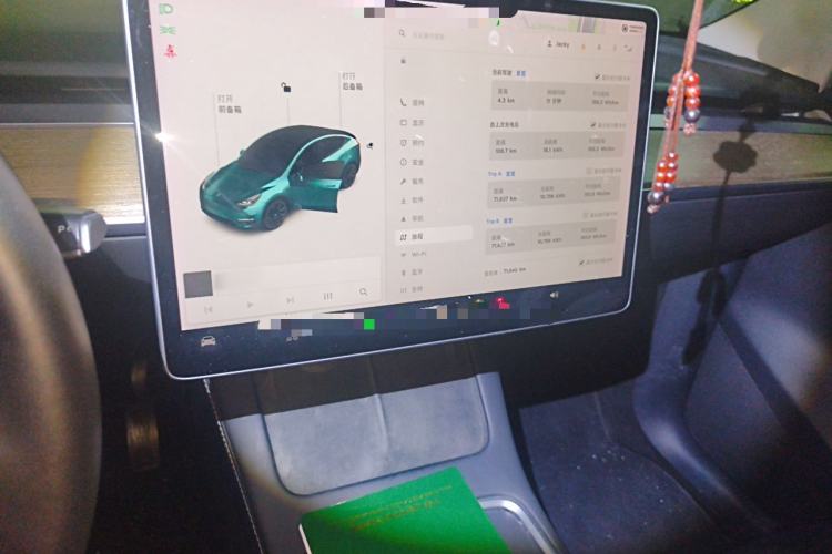 Used Tesla Model Y 2021 Standard Range Rear-Wheel Drive Version Audio And AC Panel
