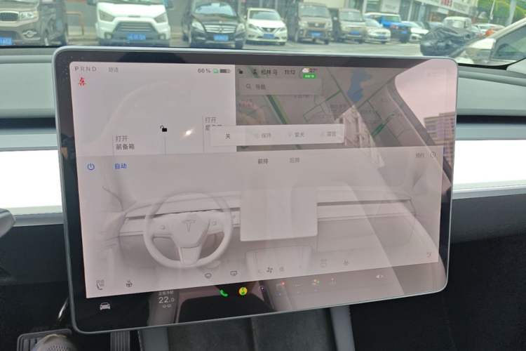Used Tesla Model Y 2021 Standard Range Rear-Wheel Drive Version Audio And AC Panel