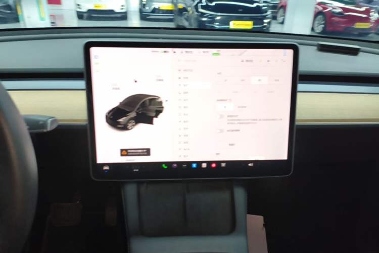 Used Tesla Model Y 2021 Standard Range Rear-Wheel Drive Version Audio And AC Panel