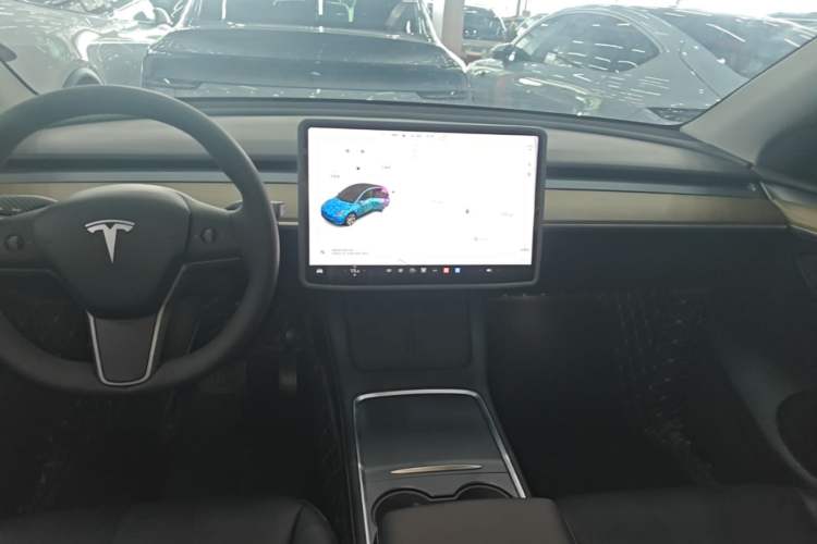 Used Tesla Model Y 2021 Standard Range Rear-Wheel Drive Version Audio And AC Panel