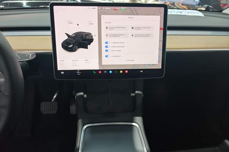 Used Tesla Model Y 2021 Standard Range Rear-Wheel Drive Version Audio And AC Panel