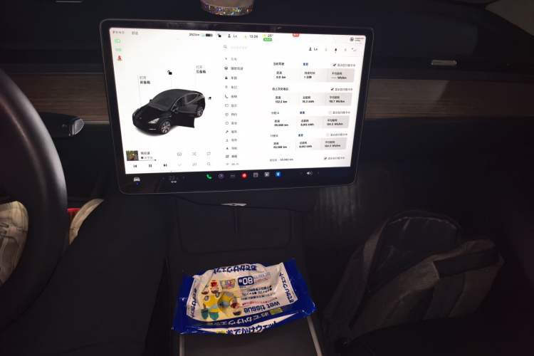 Used Tesla Model Y 2021 Standard Range Rear-Wheel Drive Version Audio And AC Panel