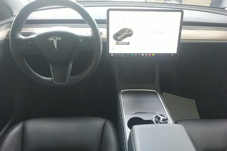 Used Tesla Model Y 2021 Standard Range Rear-Wheel Drive Version Audio And AC Panel