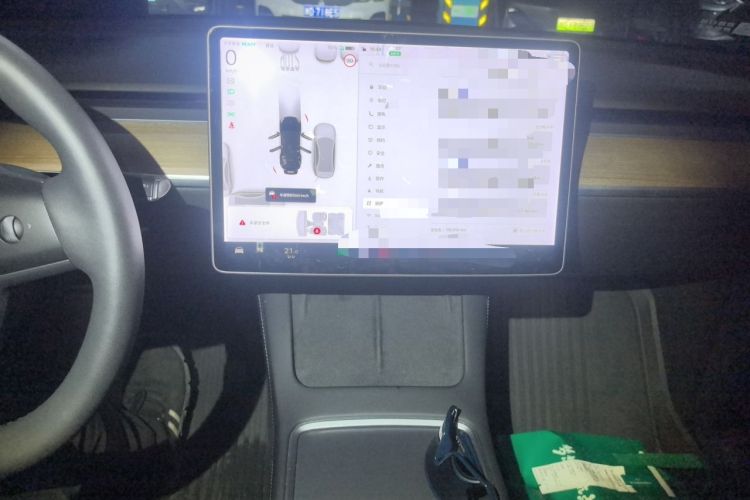 Used Tesla Model Y 2021 Standard Range Rear-Wheel Drive Version Audio And AC Panel