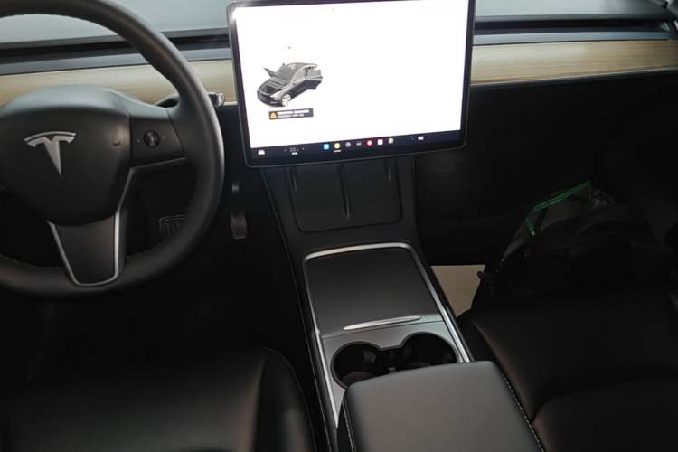 Used Tesla Model Y 2021 Standard Range Rear-Wheel Drive Version Audio And AC Panel