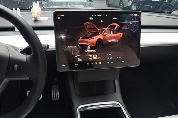 Used Tesla Model Y 2021 Performance High-Performance All-Wheel-Drive Version Audio And AC Panel