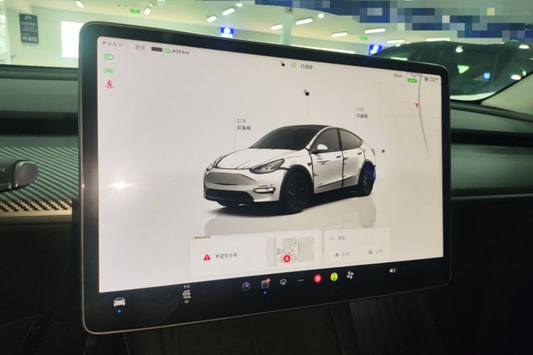 Used Tesla Model Y 2021 Performance High-Performance All-Wheel-Drive Version Audio And AC Panel