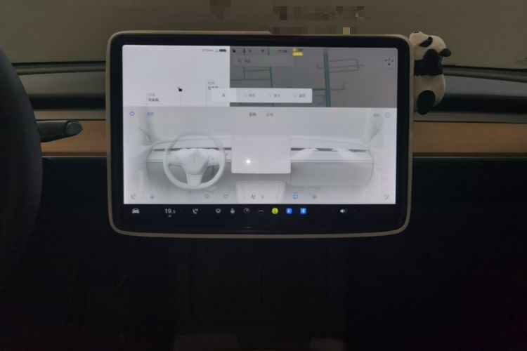 Used Tesla Model Y 2021 Standard Range Rear-Wheel Drive Version Audio And AC Panel
