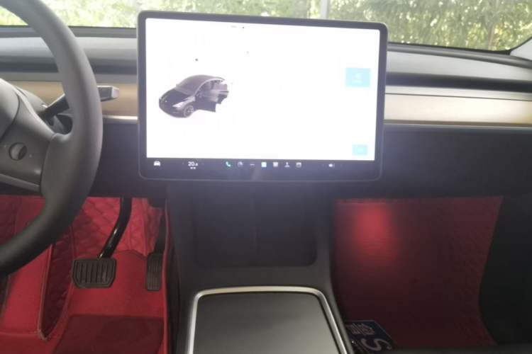 Used Tesla Model Y 2021 Standard Range Rear-Wheel Drive Version Audio And AC Panel