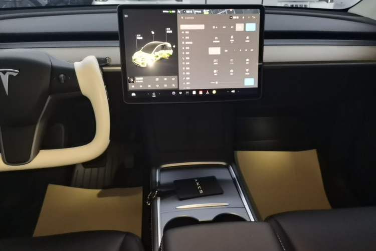 Used Tesla Model Y 2021 Standard Range Rear-Wheel Drive Version Audio And AC Panel